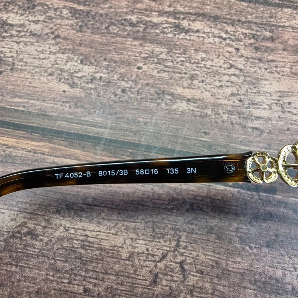 Tiffany & Co TF 4052-B Dark Havana Tortoise Butterfly Eyeglass Frames 58-16-135